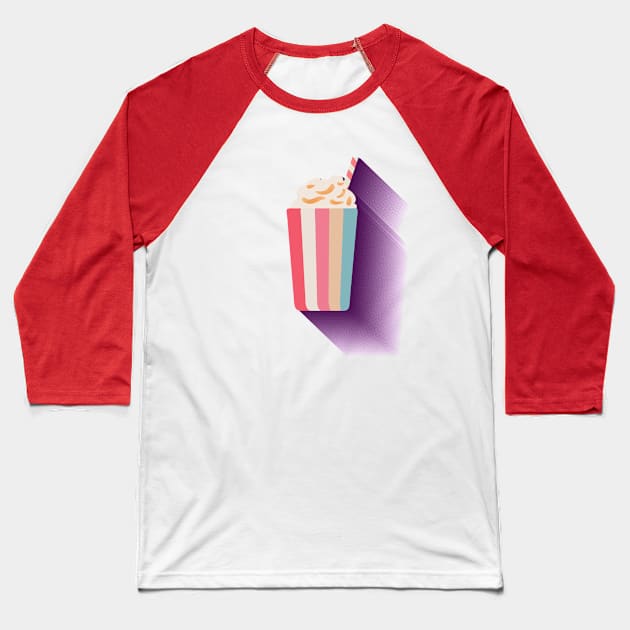 Milkshake Baseball T-Shirt by AO01